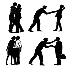 Business greetings silhouettes ©  MST RABEYA  BEGUM