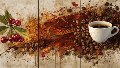 Coffee Bean to Brew Triptych