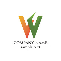  V letters business logo and symbols template