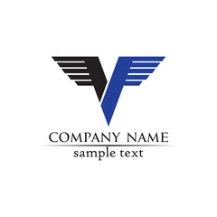  V letters business logo and symbols template