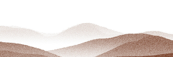  Chocolate and coffee powder, scattered cocoa on a light background. Particles of earth and dust. Brown sand texture.Top view of the cake.