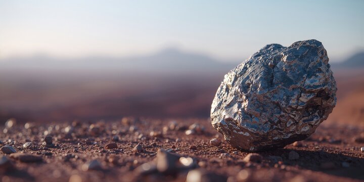 Nickel-iron meteorite weighing 37g, used in geological research and collection, Earth Day