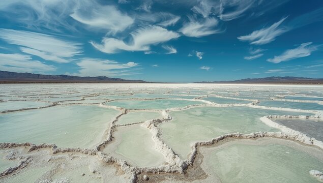 Nevada desert lithium mining using evaporation ponds, sustainable mineral extraction techniques