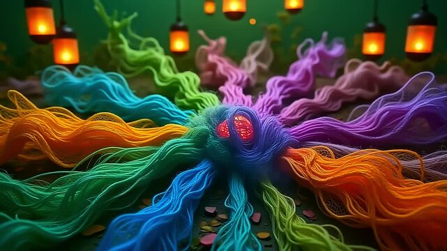 dazzling roughage burst roughage wander mesh, wander conceptual constitute along angstrom fleeceable background, with radiant lantern vagrant indiana angstrom mystical, ethereal show