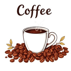 coffee, cup, beans, espresso, caffeine, aroma, roast, brewed, mug, cafe, beverage, drink, hot, brown, morning, energy, barista, latte, mocha, arabica, robusta, grind, fresh, steam, classic, bitter, fo