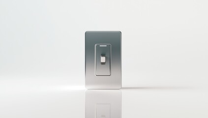 Circuit breaker switch displayed against white backdrop, ensuring circuit disconnection during off position, safety inspection