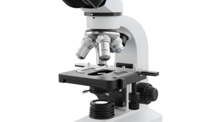 Scientific Microscope Isolated on Black Background Keywords: microscope, science, laboratory