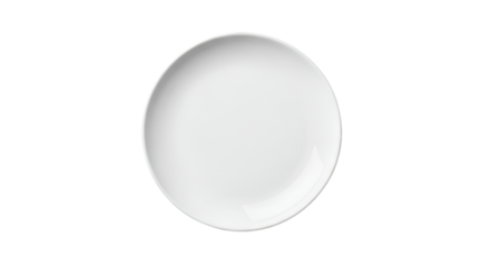 White Ceramic Plate On Black Background Keywords: plate, white, ceramic, dish, tableware, round