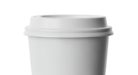 White Disposable Coffee Cup with Lid disposable cup