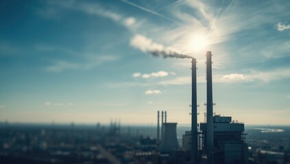 Fototapeta premium Petropavlovsk Kazakhstan skyline with blurred lights, emphasizing city infrastructure