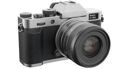 Silver and Black Digital Camera with Lens photography