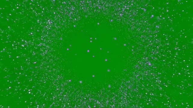 Dynamic new year 2026 particle explosion green screen effect compositing element