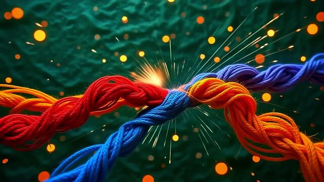 dazzling wander burst roughage wander mesh, wander lively curves along angstrom fleeceable background, with gold flashes terpsichore indiana angstrom lively, gay vista astatine midday.