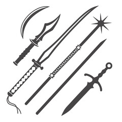 Medieval weaponry collection