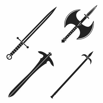 Medieval weaponry collection