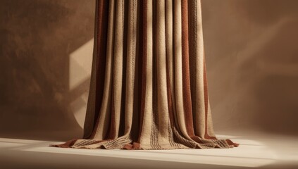 Wool material with striped pattern serving as a background for fabric and textile displays, focusing on texture and design, World Textile Day