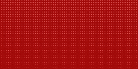 Obraz premium Red background, wall abstract texture. Soft gradient pastel color. Polka dots Abstract pattern comic Pop-art halftone background in sweet color. Circles bubble or dots pattern. Vector . 