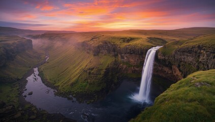 Scenic countryside with expansive fields and distant mountains, suitable for nature preservation campaigns