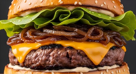 Gourmet Burger with Premium Ingredients