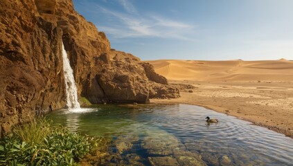 Scenic arid desert scene emphasizing erosion risk and landscape features