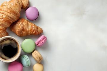 Cafe Delights: Cropped Essentials on Minimal Canvas