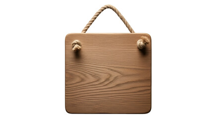 Wooden Sign with Rope Hanger and Knots board hanging