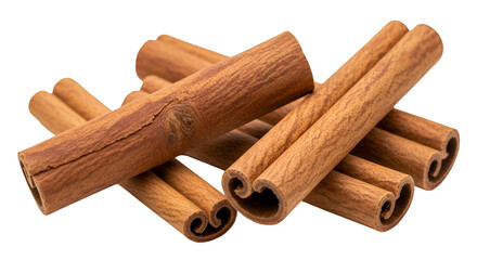 Stack of Cinnamon Sticks on Black Background spice
