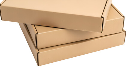 Stack of Three Cardboard Shipping Boxes cardboard boxes