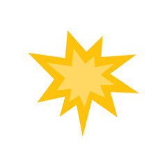 Illustration of a star, flash of light, design element