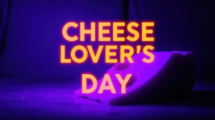 Celebrating cheese lover's day with a delicious slice