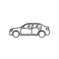 Obraz premium Minimalist Car Line Drawing for Transportation and Travel Concepts