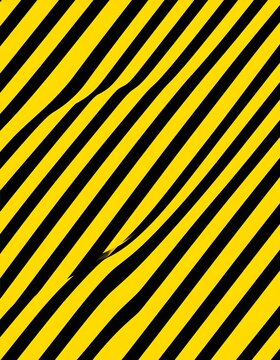 Oblique parallel black and yellow striped geometric pattern background