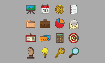 Creative modern and clean icon design template.