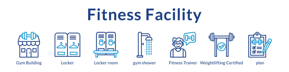 Fototapeta premium Fitness Facility Solutions with Premium Amenities Certified Trainers Professional Equipment and Member Programs