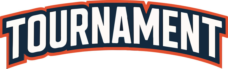 Tournament text vector transparent