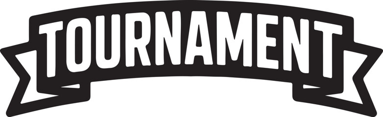 Tournament text vector transparent