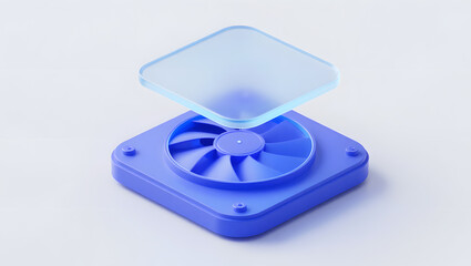Clear Plastic Fan