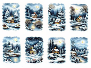 blue and white background