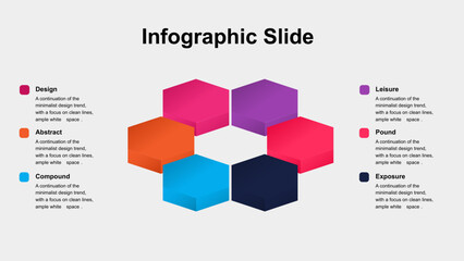 Modern Hexagon Cycle Infographic for Data Visualization