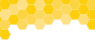 Vibrant Yellow Gradient Honeycomb Hexagon Wave Seamless Pattern Background - Modern Geometric Abstract Vector Texture, yellow honeycomb pattern.