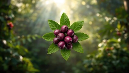 Fresh camu camu berries harvested in the Amazon rainforest, known for high vitamin C content, Brazil, World Health Day