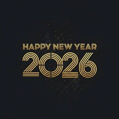 New year 2026 template