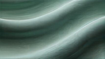 Soothing green abstract waves with soft lighting effect