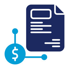 vector file icon with dollar symbol