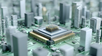 Technology chips and the concept of smart citiy