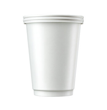 Blank white disposable cup