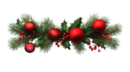 A red and green Christmas tree with red and green ornaments