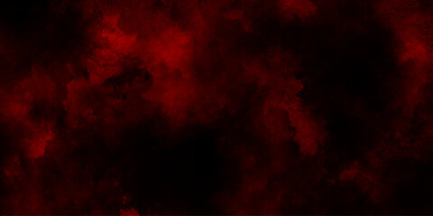 Abstract red and black smoke clouds background, Intense crimson and deep burgundy abstract background, red watercolor background wallpaper with clouds. red particles explosion on black background.