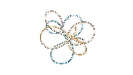 rope on white background