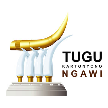 Tugu Kartonyono Ngawi Icon &ndash; Simple Flat Vector Design.ai